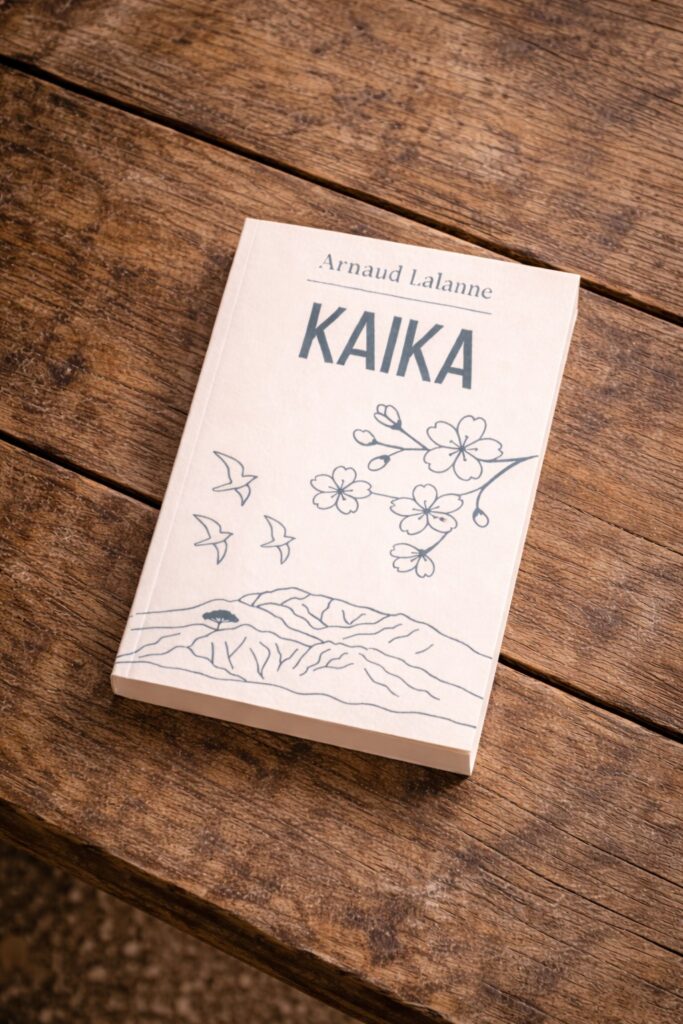 Kaika livre philosophique et spirituel de développement personnel écrit par Arnaud Lalanne écrivain voyageur en quête de sens